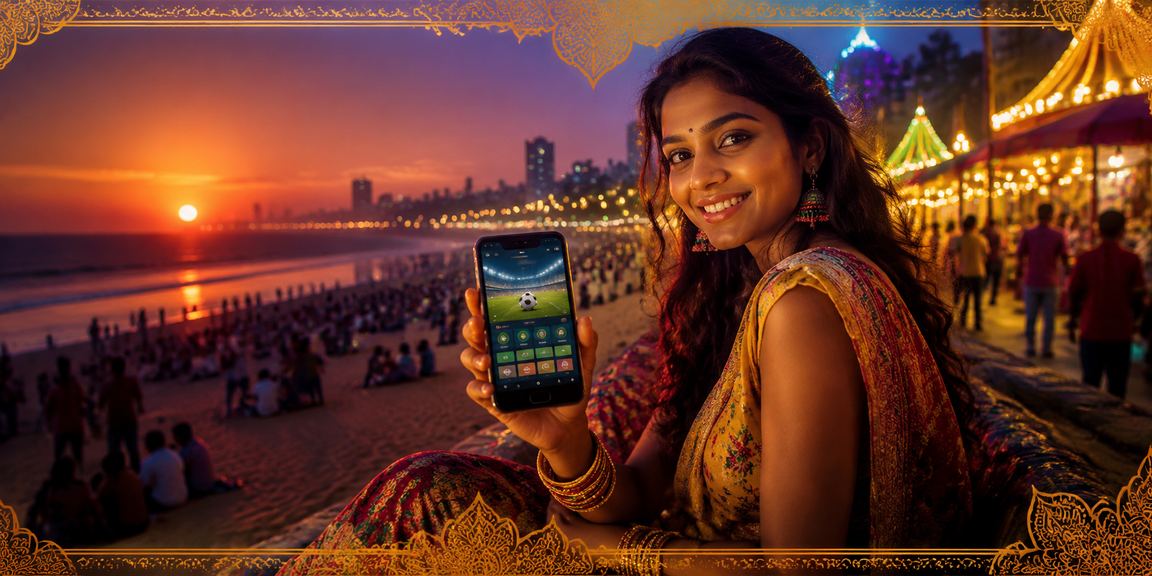 Indian football fans enjoying digital betting experience